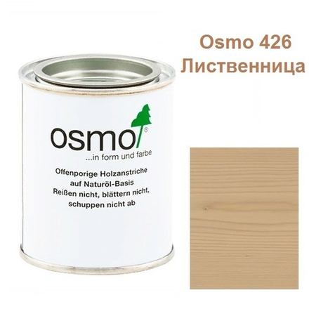 Защитное масло с УФ - фильтром Osmo 426 Лиственница 0,125 л сдерживает рост синей гнили, плесени, грибков UV-Schutz-Ol Farbig для наружных работ Osmo-426-0,125 11600061