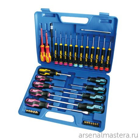 ХИТ! Универсальный набор отверток и бит 38 предметов кейсе Narex 862104