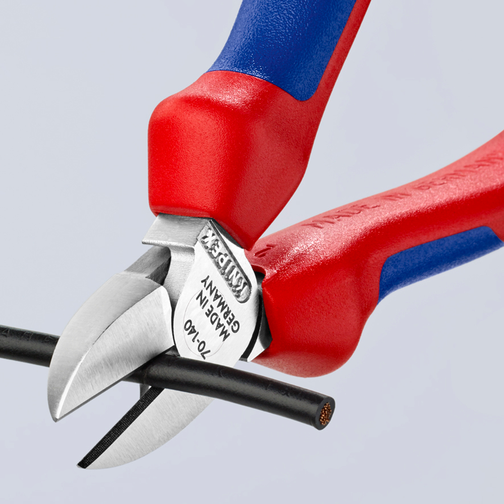 Кусачки боковые 140 мм (БОКОРЕЗЫ) хром, 2-комп ручки 70 05 140 KNIPEX KN-7005140