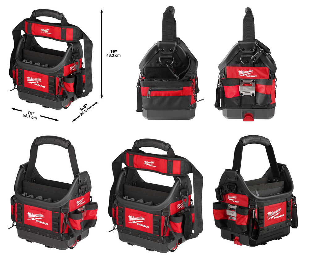 Новинка! Сумка для инструмента PRO открытая 25 см, 35 карманов PACKOUT пустая MILWAUKEE 4932493622