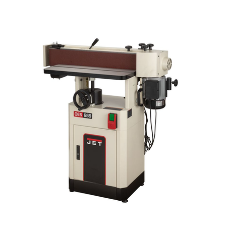 Новинка! Профессиональный станок ленточный для шлифования кантов JET OES-689 380В 2,2 кВт, напольный, для скругленных поверхностей, обдирки деревянных деталей JR048