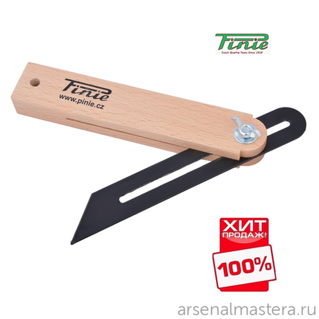 ХИТ! Малка деревянная 350 мм со стальной пластиной PINIE 40-7