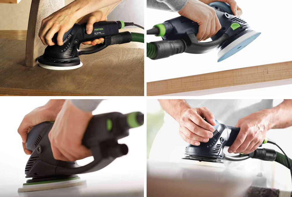 ХИТ! Эксцентриковая шлифовальная машинка с редуктором FESTOOL ROTEX RO 150 FEQ-Plus для грубого, тонкого шлифования и полирования в систейнере Systainer SYS3 M 237 576017