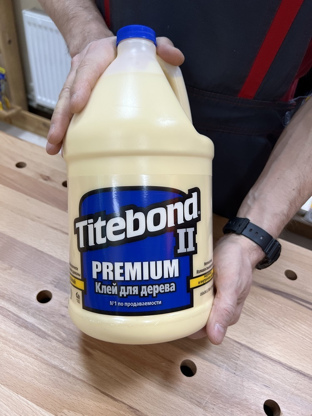 ХИТ! Клей столярный влагостойкий TITEBOND II Premium Wood Glue 5006 кремовый 3.8 л TB5006