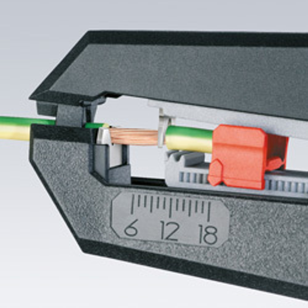 2025 ВЫГОДНЕЕ! Стриппер автоматический 180 мм, 0.2-6 мм2 AWG 24-10 KNIPEX KN-1262180