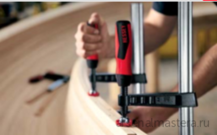 ХИТ! Струбцина из ковкого чугуна TG с надежной деревянной ручкой BESSEY BE-TG60S17