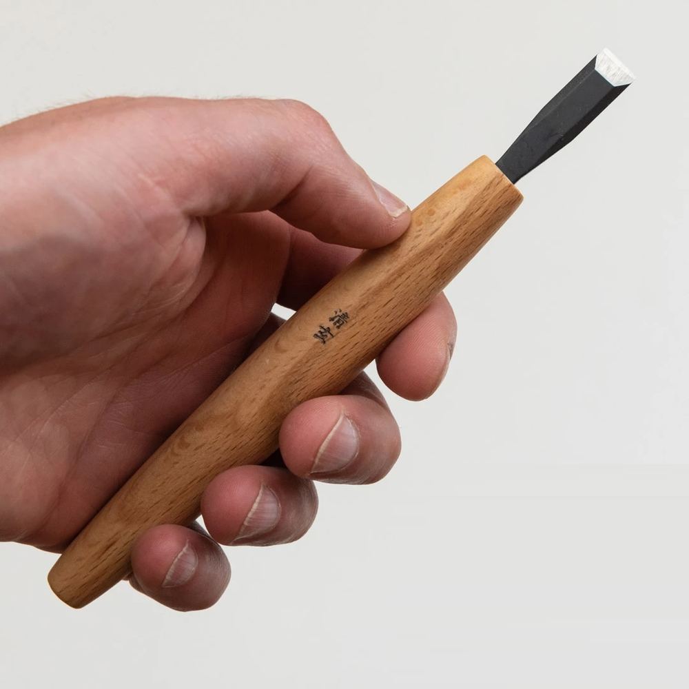 Новинка! Стамеска японская для резьбы по дереву Miki Tool Seigen N 2, плоская 9 мм М00019859