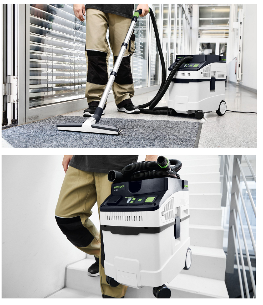 Новинка! Пылеудаляющий аппарат Festool CLEANTEC CT 25 E Set 25/22,5 л с насадками. Для сбора пыли, грязи и жидкостей 577536