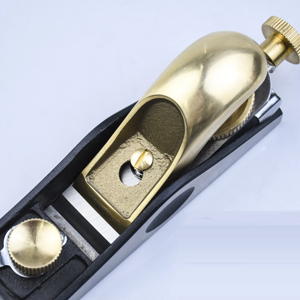 Новинка! Рубанок GOLDRATIO N 60 1 / 2, 150 мм / 35 мм Low Angle Adjustable Mouth Block Plane для работы по торцам или сложным породам древесины М00023900