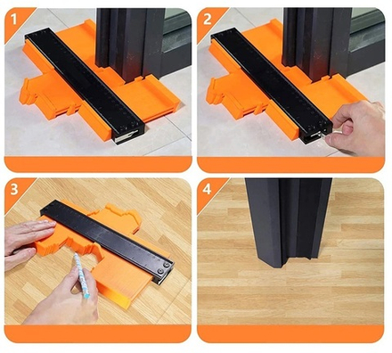 ХИТ! Шаблон для копирования контура многофункциональный 125 х 100 мм WOODWORK GRT-125