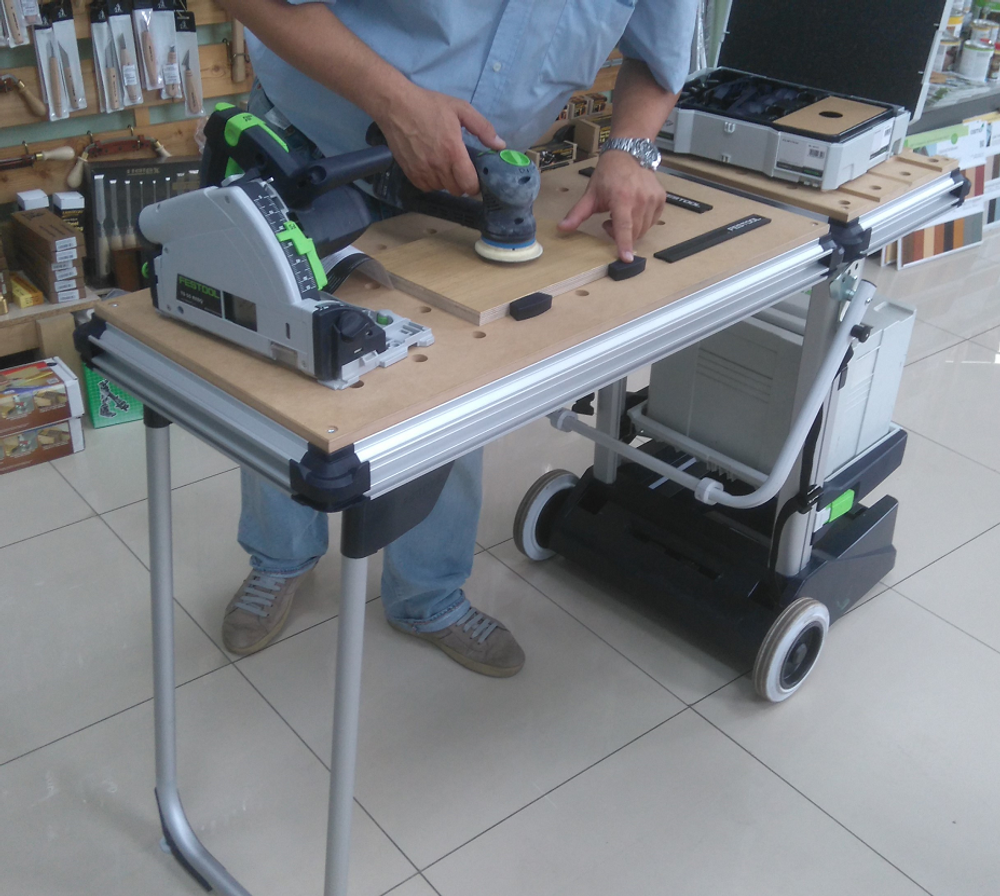 Мобильный многофункциональный верстак FESTOOL MW 1000 в комплекте со столом TSB/1-MW 1000 203802