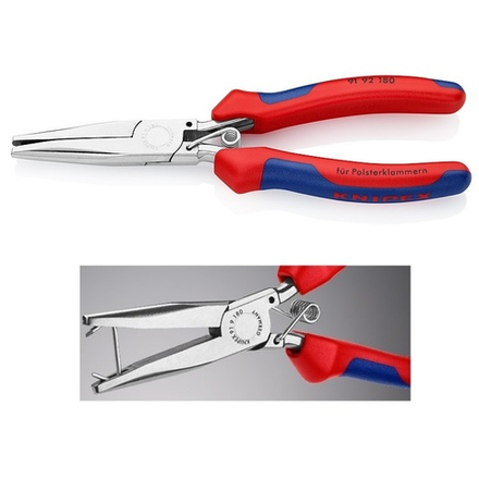 Клещи 185 мм для обивочных скоб 91 92 180 KNIPEX KN-9192180