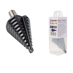 Новинка! Сверло ступенчатое по металлу ZALTAR HSS TiAlN, D 9-36 мм, S=12, прямая канавка, трёхплоскостной хвостовик ZA-50069