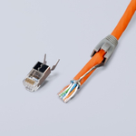 ХИТ! Пресс - клещи для штекеров RJ 45 "3 в 1" 190 мм   гнезд 1, 8-пин 8P8C, резка и зачистка кабеля KNIPEX KN-975113