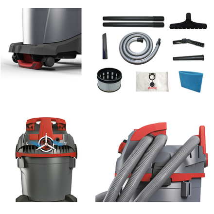 Новинка! Пылесос профессиональный строительный Starmix uClean ARDL-1420 EHP, 1,4 кВт, 20 л, класс L, функция синхронизации работы с электроинструментом, система виброочистки фильтра, для сухой и влажной уборки 020198