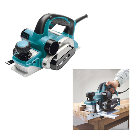 Новинка! Электрический рубанок Makita 0,85 кВт, ширина обработки 82 мм, глубина 4 мм, Мах глубина выборки четверти 25 мм KP0810