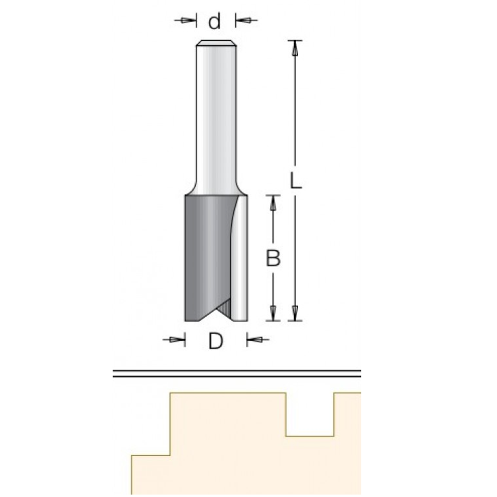 Фреза пазовая 16.0 x 38.0 x 79 x 12 DIMAR 1070769