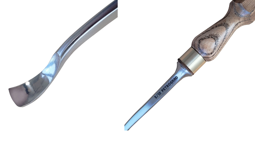 Новинка! Стамеска для резьбы по дереву ПЕТРОГРАДЪ клюкарза N 5 10 мм М00017614