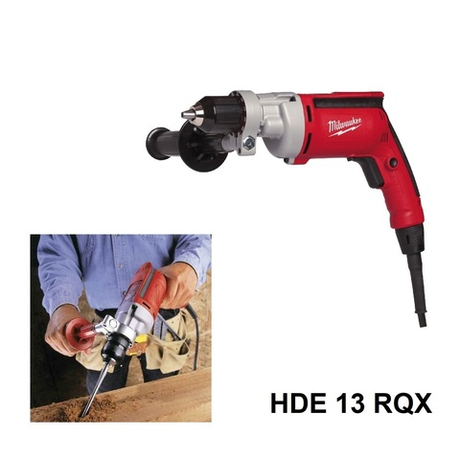 Новинка! Дрель безударная 950 Вт HDE 13 RQX Milwaukee 30250