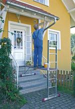 Новинка! Малые лестничные подмости 2 х 7 KRAUSE CORDA. Боковины можно соединить в стремянку или использоваться как приставные лестницы 080103