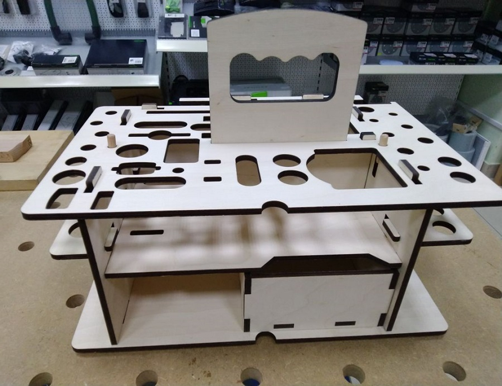 Вкладыш органайзер деревянный / подходит для систейнера Festool  SYS3 M 337 ArMa-15