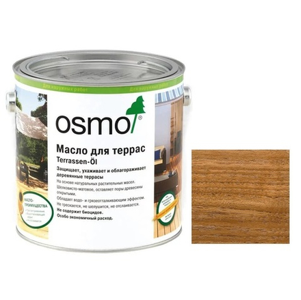 Масло для террас Osmo 007 для тика бесцветное 0,125 л Terrassen-Ole для наружных работ Osmo-007-0,125 11500003