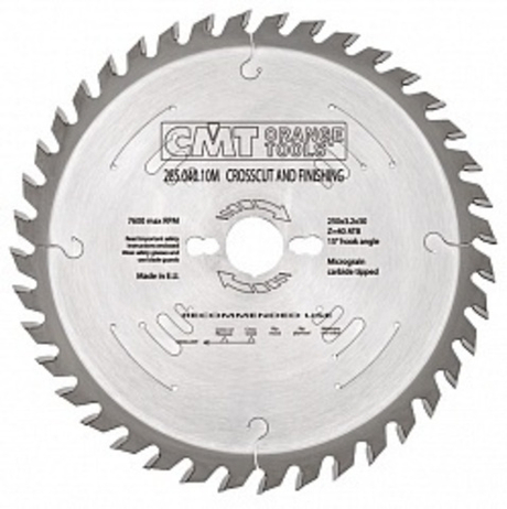 ХИТ! Диск пильный 260 x 30 x 2,5 / 1,8 -5 гр 10 гр ATB Z 60 (подходит для Festool) CMT 294.060.11M