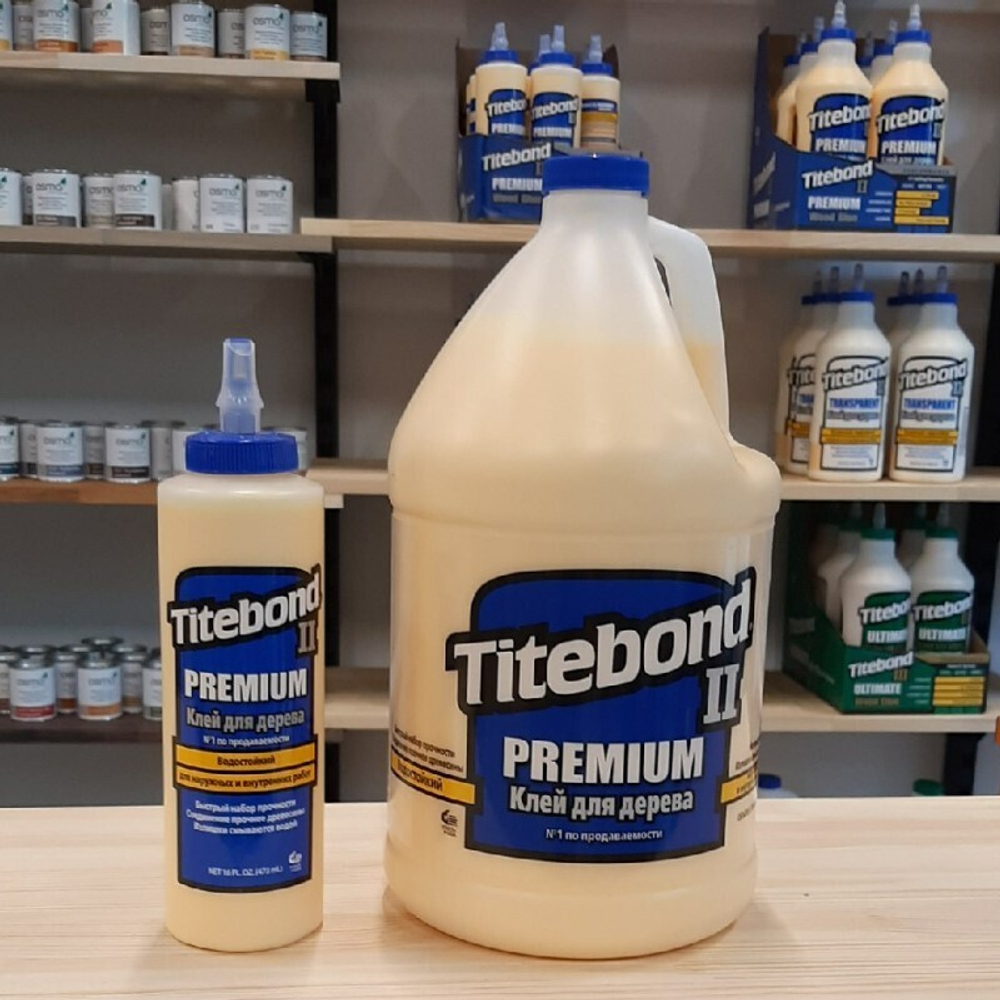ВМЕСТЕ ДЕШЕВЛЕ ХИТ! Клей TITEBOND II Premium Wood Glue 3,8 л и 473 мл N0167-2AM