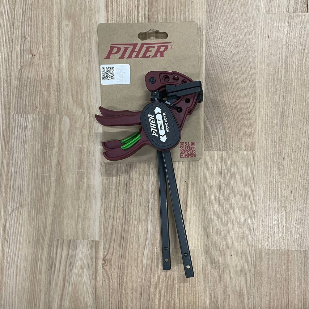 ХИТ! Струбцины 2 шт быстрозажимные Quick-Piher Micro 10 х 4 см 250 Н Piher 52015 М00016046