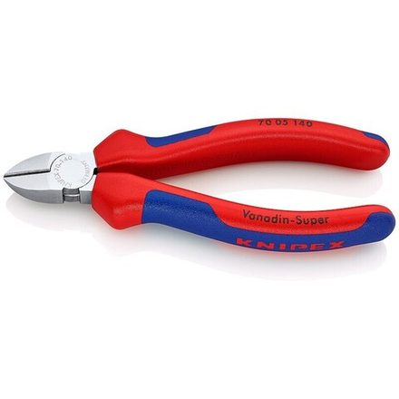 Кусачки боковые 140 мм (БОКОРЕЗЫ) хром, 2-комп ручки 70 05 140 KNIPEX KN-7005140