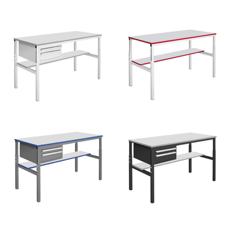 Новинка! Стол промышленный базовый СПБ Gresson 1200 х 500 общепромышленное исполнение СПБ-1200х500