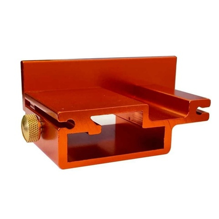 Бегунок - упор алюминиевый 90,5 x 55 x 39 для шины направляющей 47 x 11, упор 90,5 x 25 x 5 мм UNIQTOOL UTM-0088A