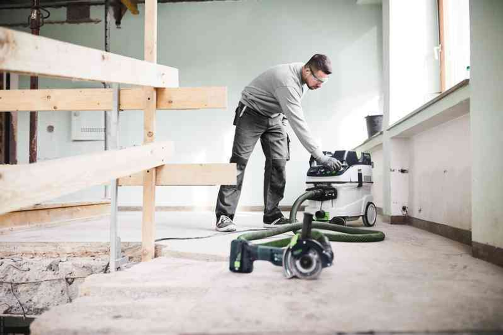 Аккумуляторная алмазная ручная отрезная система с УШМ FESTOOL DSC-AGC 18-125 FH EB-Basic 576829