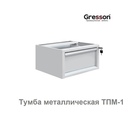 Тумба металлическая подвесная ТПМ 490 х 580 х 233 Gresson ТПМ-1