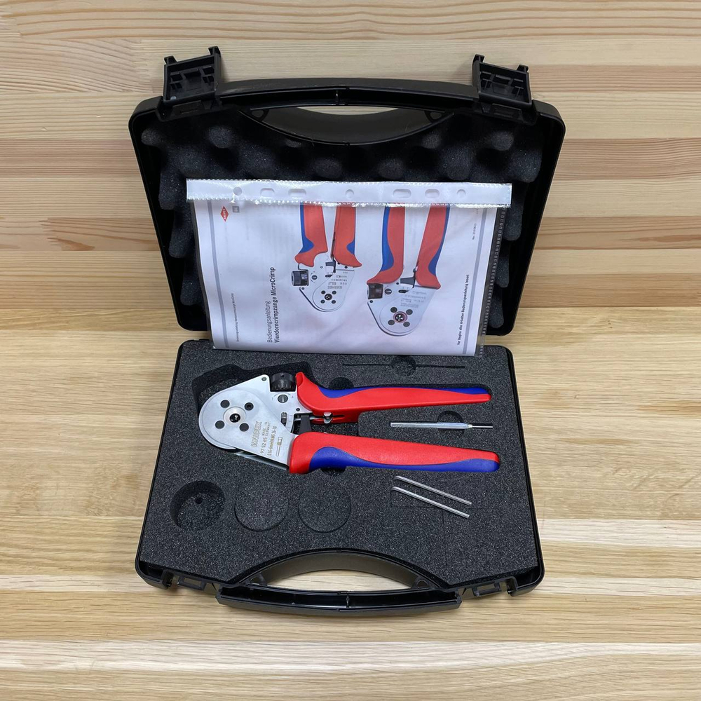 Пресс-клещи для тетрагональной опрессовки точеных контактов, с локатором, 0.14 - 6.0 мм2 , max 7.5 м KNIPEX KN-975265