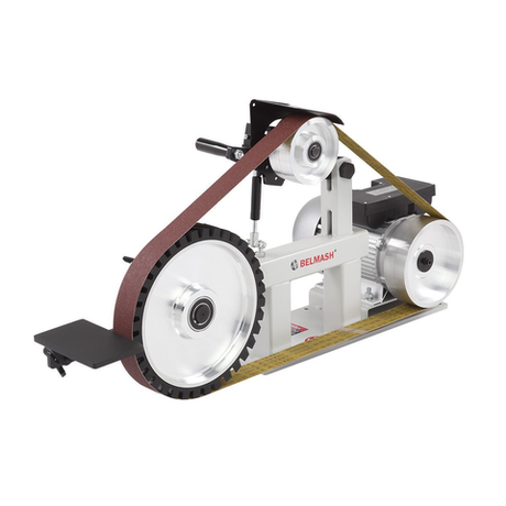 Новинка! Станок шлифовальный ленточный BELMASH BGM-822 220В 1,5 кВт, для обработки металла и дерева S351A
