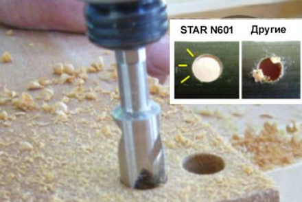 ХИТ! Сверло по дереву низкоскоростное спиральное повышенной точности D 22 мм N 601 Star-M М00016599