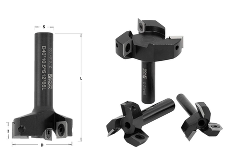 ЛЕТОМ НИЖЕ! Фреза фуговальная, сменные ножи Woodwork HM Z3 D60 I12 L65 S12 для СЛЭБОВ 663.6012.12