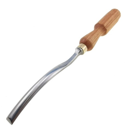 Стамеска для резьбы по дереву, полуклюкарза N 3, 12 мм ударная ПЕТРОГРАДЪ М00017472