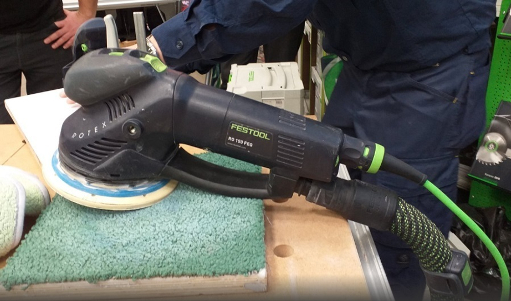 ХИТ! Эксцентриковая шлифовальная машинка с редуктором FESTOOL ROTEX RO 150 FEQ-Plus для грубого, тонкого шлифования и полирования в систейнере Systainer SYS3 M 237 576017
