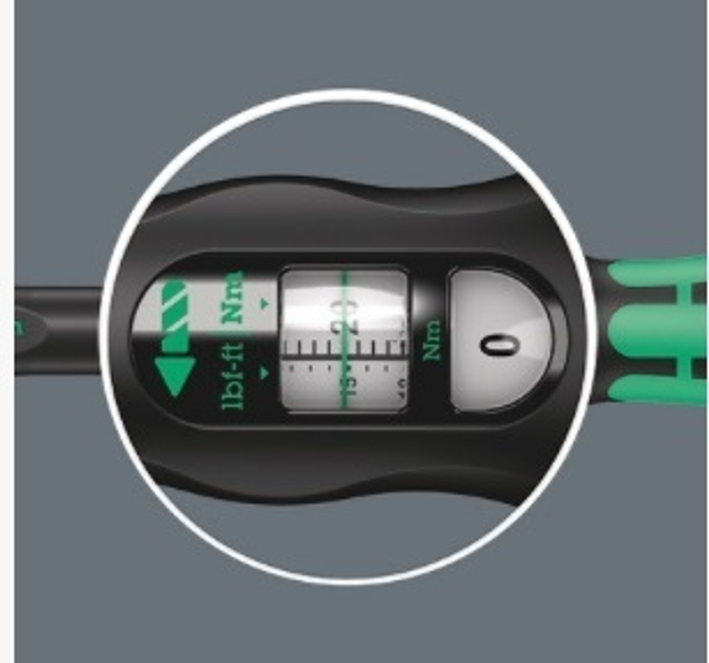 Динамометрический ключ Click-Torque A 5 с трещоткой и реверсом квадрат DR 1/4 дюйм 290 мм 075604 WERA WE-075604