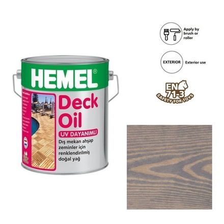 Масло для террас для наружных работ Deck Oil Борнео, 2,5 л 3117H HEMEL 311725