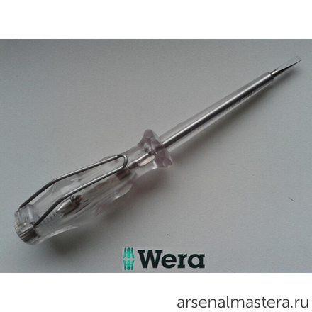 ХИТ! Отвертка - индикатор напряжения однополюсный, 0.5 x 3 x 70 мм, 150 - 250 В 247 Wera WE-005655
