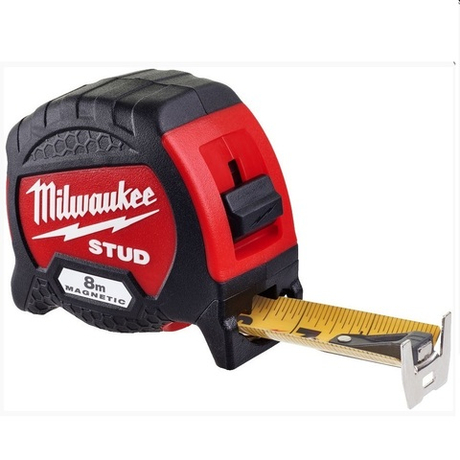 ХИТ! Рулетка магнитная 8 м ширина 33 мм 2 класс точности MILWAUKEE STUD GEN II 4932471627
