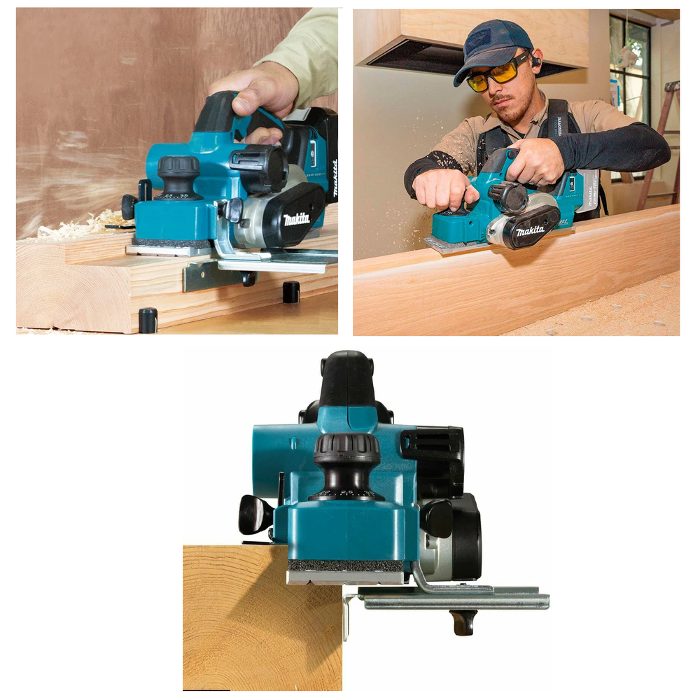 Новинка! Аккумуляторный рубанок Makita LXT 18 В, ширина обработки 82 мм, глубина 3 мм, Мах глубина выборки четверти 25 мм DKP181Z