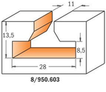 Фреза (Т-образный паз) S12 D 11 / 28 x 13,5 x 56,3 CMT 950.603.11