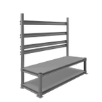 Новинка! Планка для лотков ПЛ Крепиться на задние стойки стола и регулируется по высоте 1800 х 100 Gresson ПЛ-1800