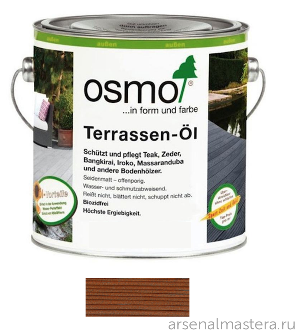 Масло для террас Osmo 010 для термодревесины Натуральный тон 0,75 л Terrassen-Ole для наружных работ Osmo-010-0,75 11500043