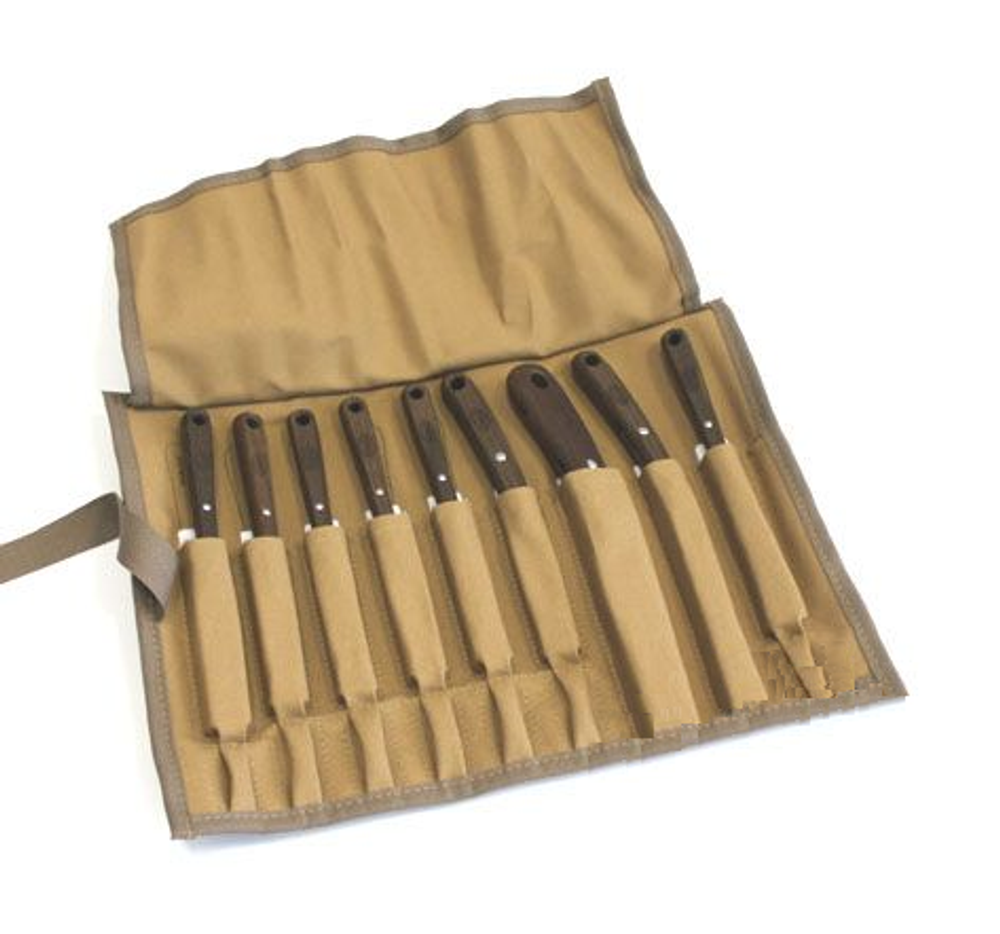 ХИТ! Набор японских резцов HIRO 9 штук в скрутке Miki Tool WCT-9 М00010265