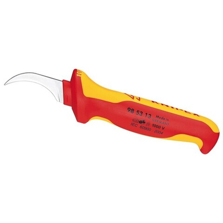 Нож для секторного кабеля VDE 190 мм, 2-комп диэлектрическая ручка, 98 53 13, KNIPEX KN-985313